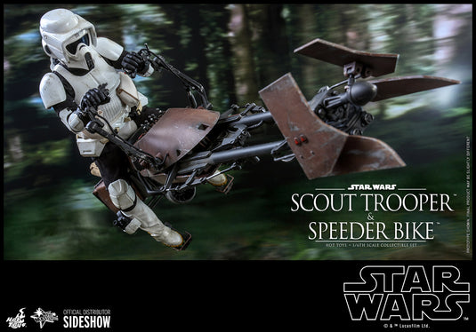 Hot Toys - Star Wars Movie Masterpiece Series - Star Wars: Return of the Jedi - Scout Trooper and Speeder Bike
