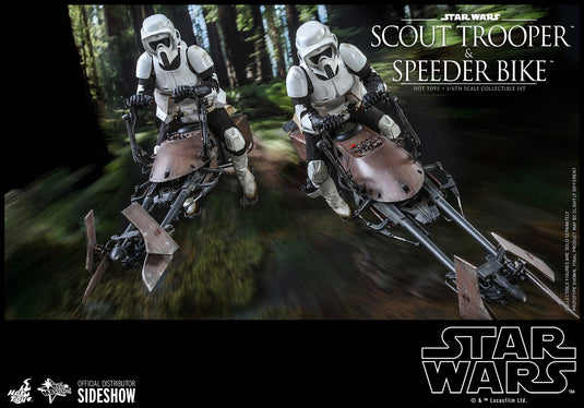 Hot Toys - Star Wars Movie Masterpiece Series - Star Wars: Return of the Jedi - Scout Trooper and Speeder Bike