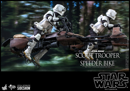 Hot Toys - Star Wars Movie Masterpiece Series - Star Wars: Return of the Jedi - Scout Trooper and Speeder Bike