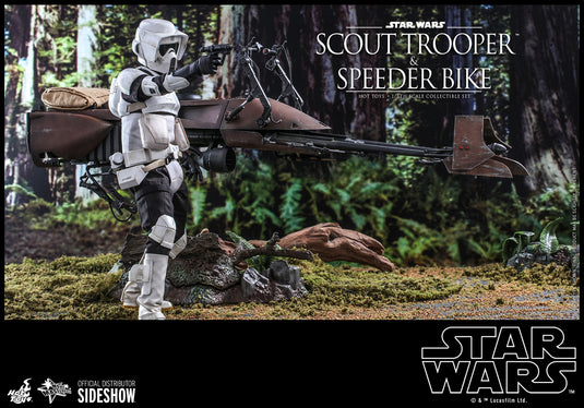 Hot Toys - Star Wars Movie Masterpiece Series - Star Wars: Return of the Jedi - Scout Trooper and Speeder Bike