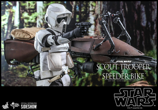 Hot Toys - Star Wars Movie Masterpiece Series - Star Wars: Return of the Jedi - Scout Trooper and Speeder Bike