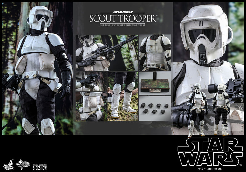 Load image into Gallery viewer, Hot Toys - Star Wars Movie Masterpiece Series - Star Wars: Return of the Jedi - Scout Trooper
