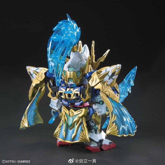 Bandai Maquette Gundam - Sangoku Soketsuden Zhao Yun 00 Blue Dragon Drive, Gunpla SD, Altezza 8cm. Modellino Da Assemblare, Autentico E Ufficiale. Ideale Per Collezionisti.