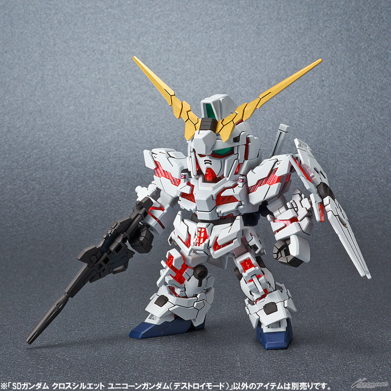 Load image into Gallery viewer, SD Gundam - Cross Silhouette: Unicorn Gundam (Destroy Mode)
