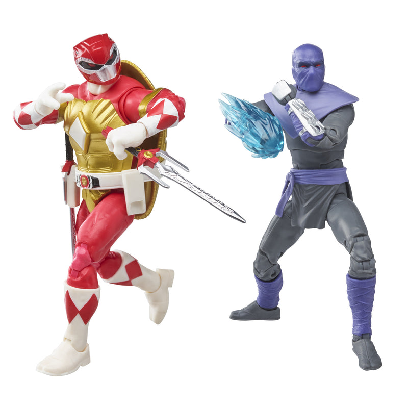 Load image into Gallery viewer, Power Rangers X Teenage Mutant Ninja Turtles Lightning Collection: Morphed Raphael &amp; Foot Soldier Tommy
