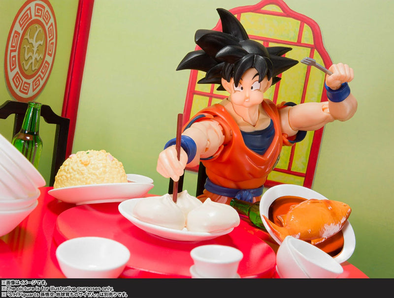 Load image into Gallery viewer, Bandai - S.H.Figuarts - Dragon Ball Z: Goku Eating Scene Set
