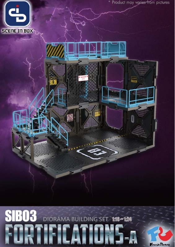 Load image into Gallery viewer, Fresh Retro: Scene in Box - SIB03 Fortifications Type A Diorama Building Set

