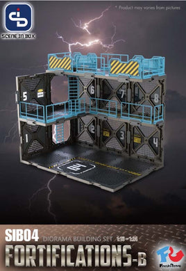 Fresh Retro: Scene in Box - SIB04 Fortifications Type B Diorama Building Set