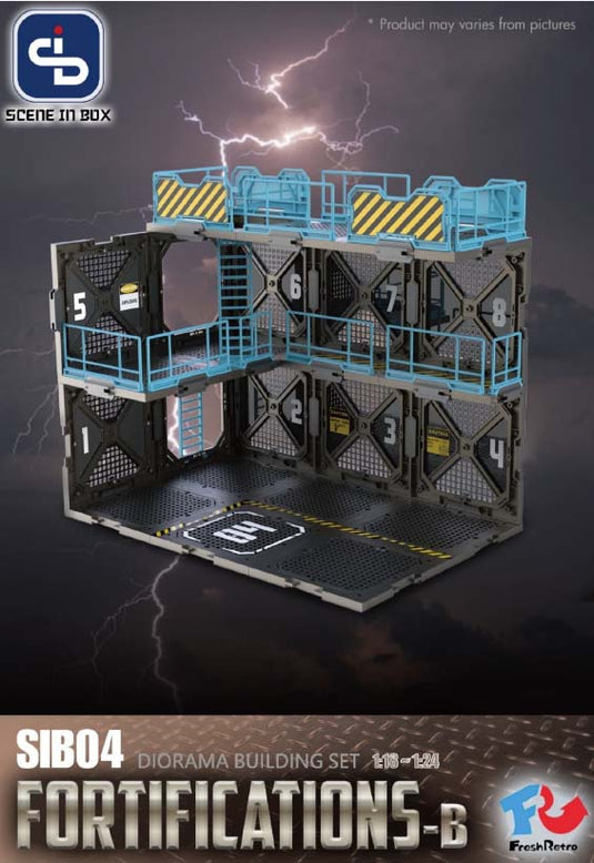 Fresh Retro: Scene in Box - SIB04 Fortifications Type B Diorama Building Set