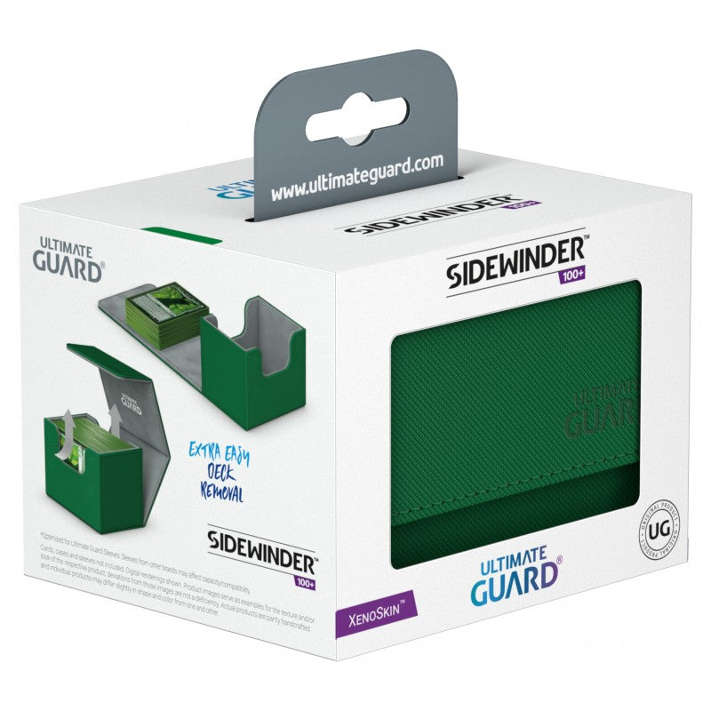 Load image into Gallery viewer, Ultimate Guard - Sidewinder Chromiaskin Deck Box 100 CT - Green
