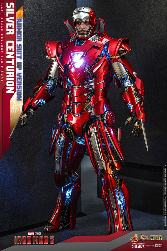 Hot Toys - Iron Man 3: Silver Centurion (Armor Suit Up Version)