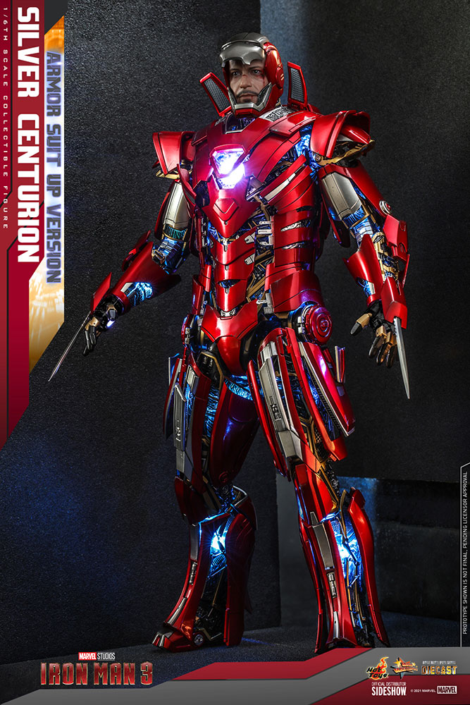 Load image into Gallery viewer, Hot Toys - Iron Man 3: Silver Centurion (Armor Suit Up Version)
