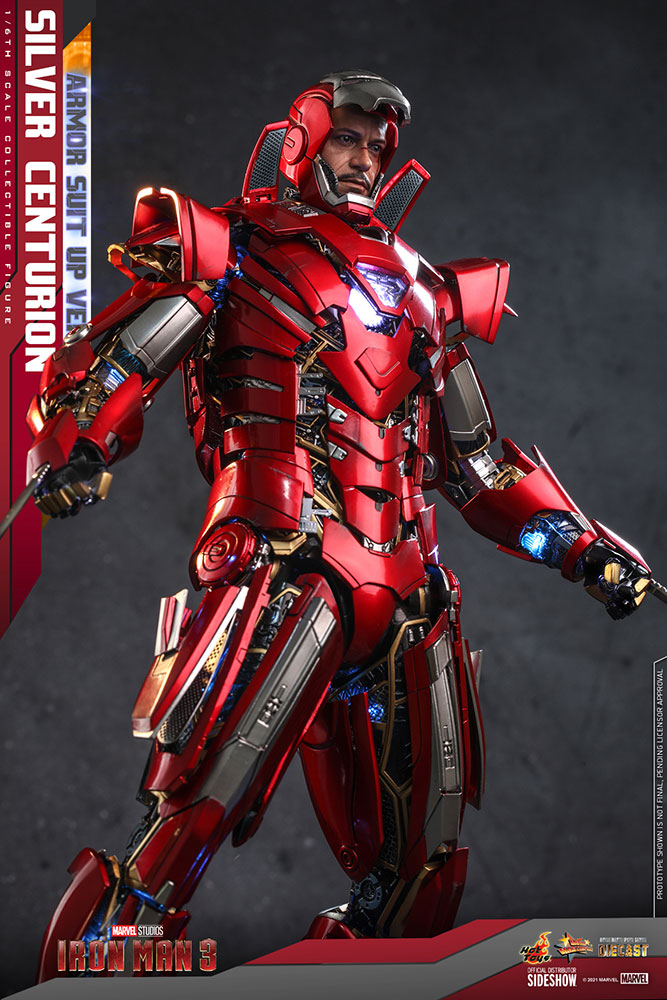 Load image into Gallery viewer, Hot Toys - Iron Man 3: Silver Centurion (Armor Suit Up Version)
