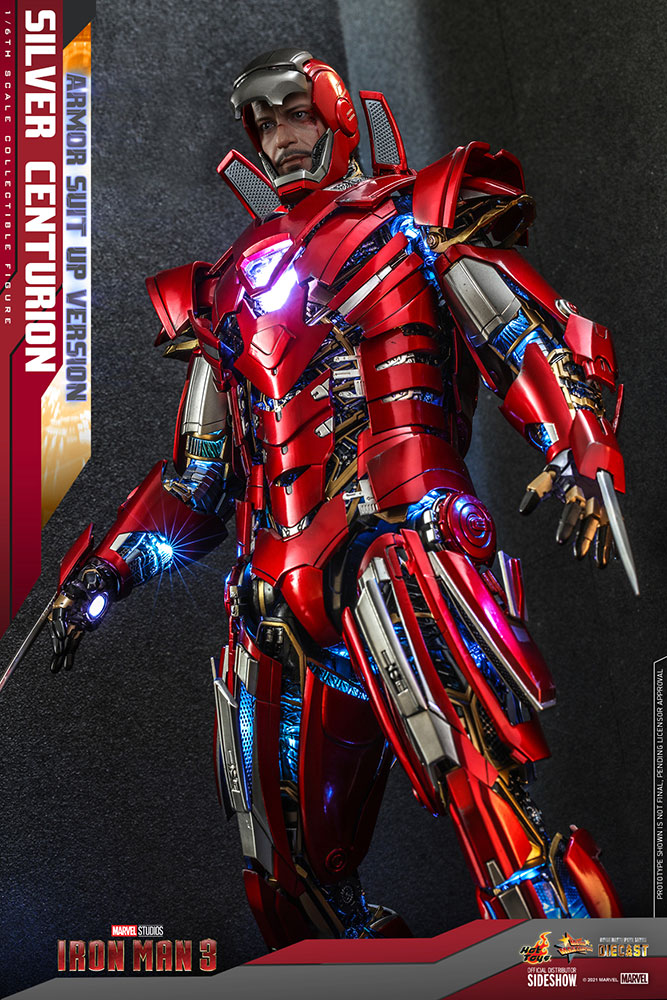 Load image into Gallery viewer, Hot Toys - Iron Man 3: Silver Centurion (Armor Suit Up Version)
