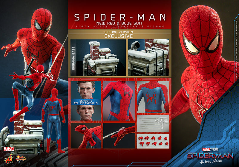 Load image into Gallery viewer, Hot Toys - Spider-Man No Way Home: Spider-Man (New Red and Blue Suit) (Deluxe Version)
