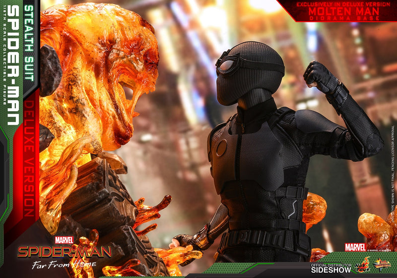 Load image into Gallery viewer, Hot Toys - Spider-Man: Far From Home - Spider-Man (Stealth Suit) Deluxe Version
