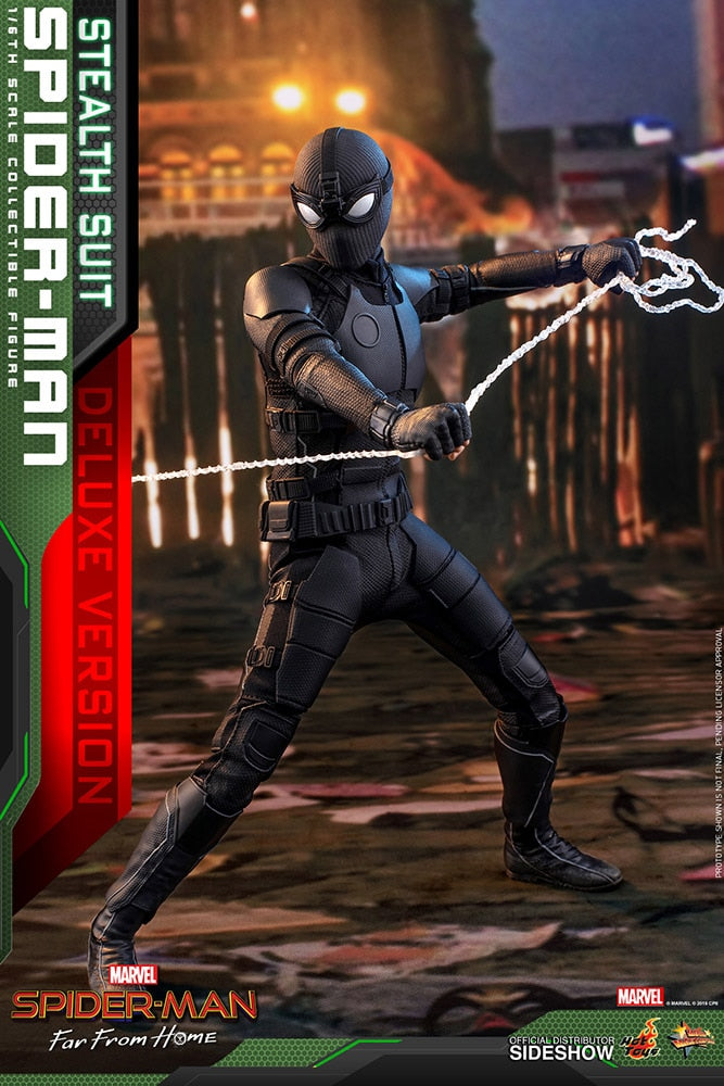 Load image into Gallery viewer, Hot Toys - Spider-Man: Far From Home - Spider-Man (Stealth Suit) Deluxe Version
