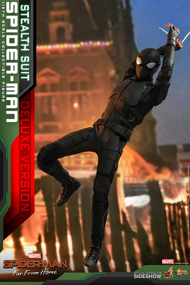 Load image into Gallery viewer, Hot Toys - Spider-Man: Far From Home - Spider-Man (Stealth Suit) Deluxe Version
