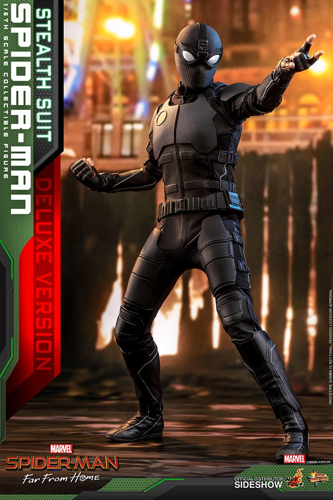 Load image into Gallery viewer, Hot Toys - Spider-Man: Far From Home - Spider-Man (Stealth Suit) Deluxe Version
