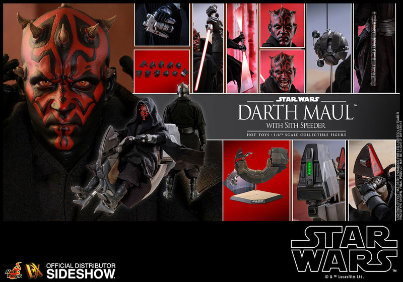 Load image into Gallery viewer, Hot Toys - Star Wars Episode I: The Phantom Menace - Darth Maul with Sith Speeder
