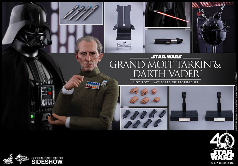 Load image into Gallery viewer, Hot Toys - Star Wars: A New Hope - Grand Moff Tarkin and Darth Vader
