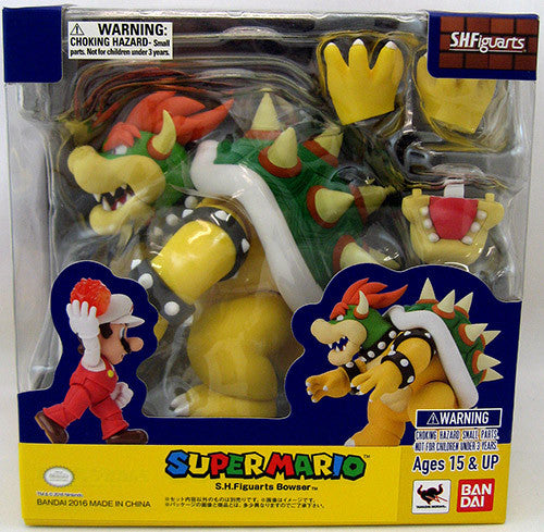 Load image into Gallery viewer, Bandai - S.H.Figuarts - Super Mario Bowser Action Figure
