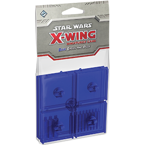 Fantasy Flight Games - X-Wing Miniatures Game Bases & Pegs (Blue)