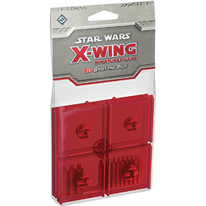 Fantasy Flight Games - X-Wing Miniatures Game Bases & Pegs (Red)