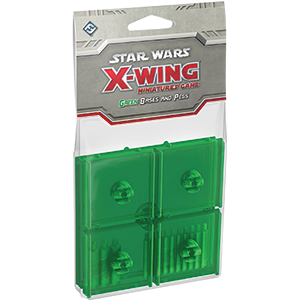 Fantasy Flight Games - X-Wing Miniatures Game Bases & Pegs (Green)