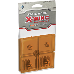 Fantasy Flight Games - X-Wing Miniatures Game Bases & Pegs (Orange)