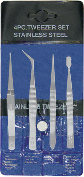 Exc30416 - Tweezer-pouch set (4pc)