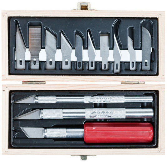 Excel - 44282 Hobby Knife Set in Wooden Box