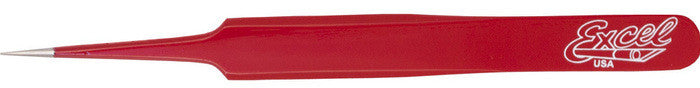 Load image into Gallery viewer, Excel - 30427 Precision Tweezers: Straight Point (Red)
