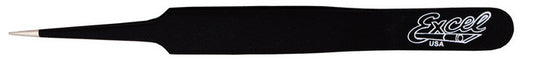 Excel - 30421 Ultra Fine Point Tweezers: Straight [Black]