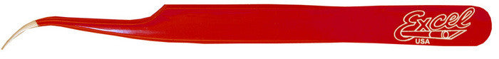 Load image into Gallery viewer, Excel - 30426 Precision Tweezers: Slanted Red
