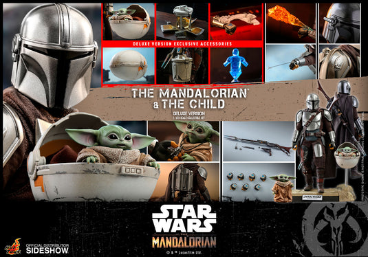 Hot Toys - Star Wars The Mandalorian - The Mandalorian and The Child Deluxe Set