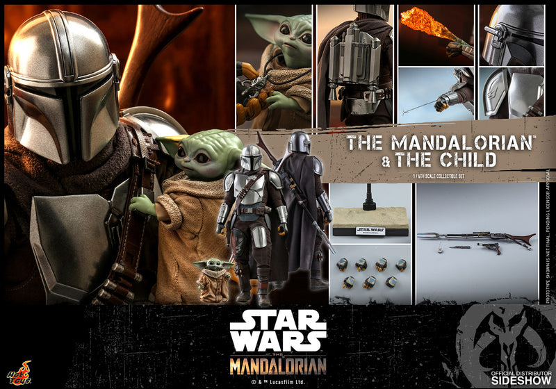 Load image into Gallery viewer, Hot Toys - Star Wars The Mandalorian - The Mandalorian and The Child Set (Deposit Required)
