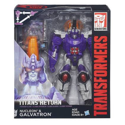 Load image into Gallery viewer, Transformers Generations Titans Return - Voyager Class Galvatron with Nucleon
