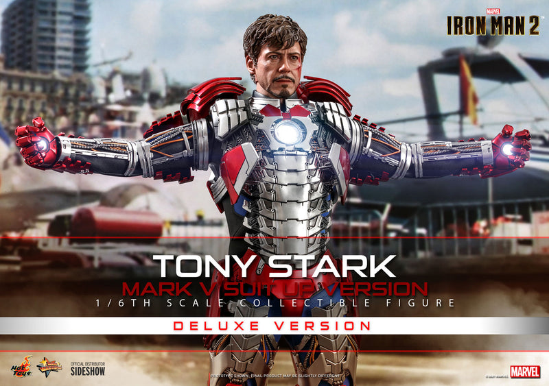Load image into Gallery viewer, Hot Toys - Iron Man 2: Tony Stark (Mark V Suit Up Version) (Deluxe)
