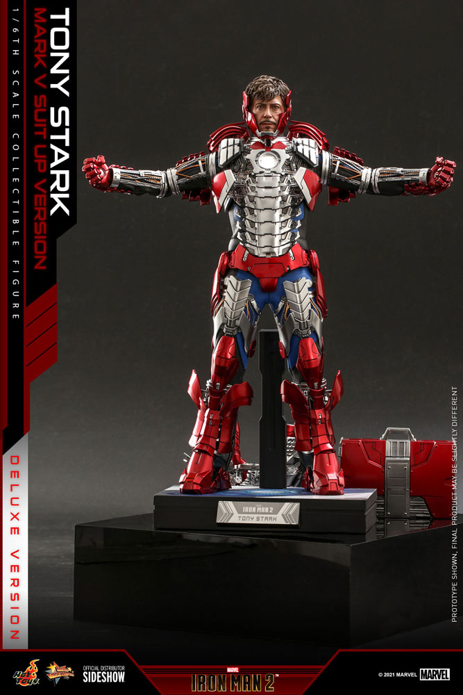 Load image into Gallery viewer, Hot Toys - Iron Man 2: Tony Stark (Mark V Suit Up Version) (Deluxe)
