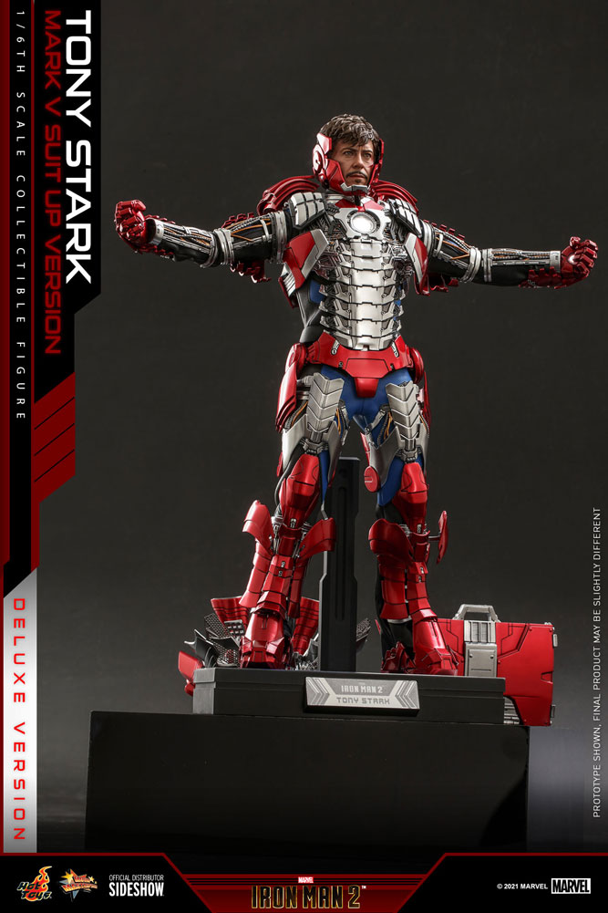 Load image into Gallery viewer, Hot Toys - Iron Man 2: Tony Stark (Mark V Suit Up Version) (Deluxe)
