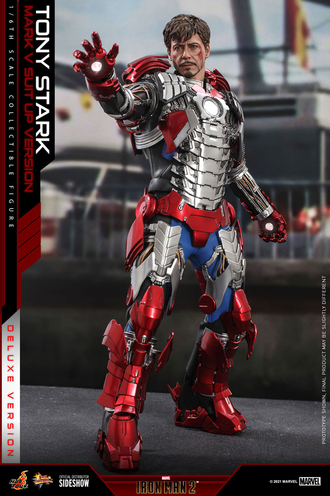 Load image into Gallery viewer, Hot Toys - Iron Man 2: Tony Stark (Mark V Suit Up Version) (Deluxe)

