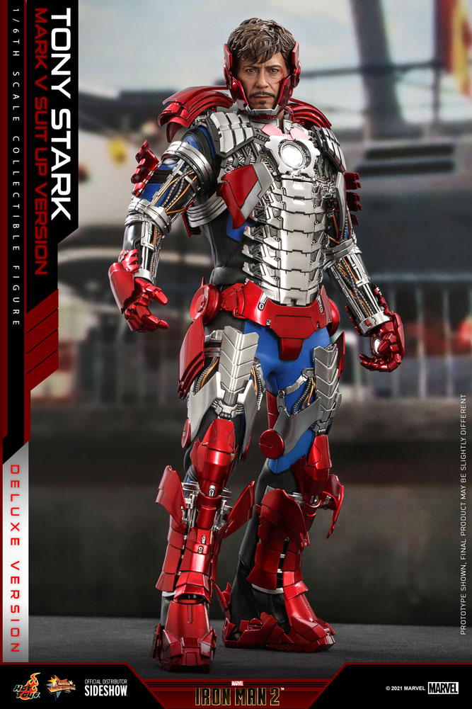 Load image into Gallery viewer, Hot Toys - Iron Man 2: Tony Stark (Mark V Suit Up Version) (Deluxe)
