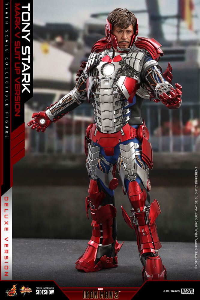 Load image into Gallery viewer, Hot Toys - Iron Man 2: Tony Stark (Mark V Suit Up Version) (Deluxe)

