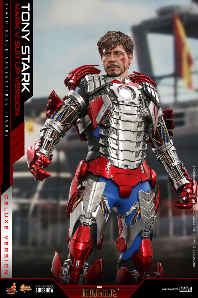 Load image into Gallery viewer, Hot Toys - Iron Man 2: Tony Stark (Mark V Suit Up Version) (Deluxe)
