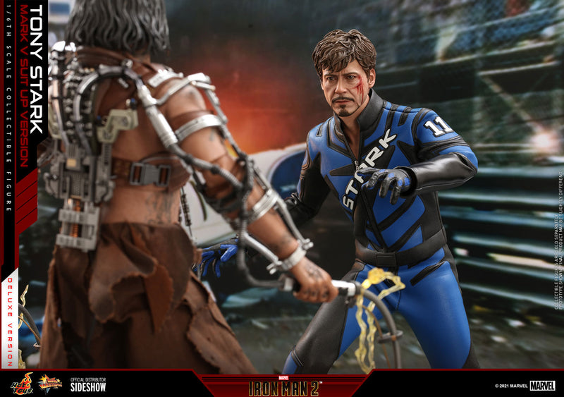 Load image into Gallery viewer, Hot Toys - Iron Man 2: Tony Stark (Mark V Suit Up Version) (Deluxe)
