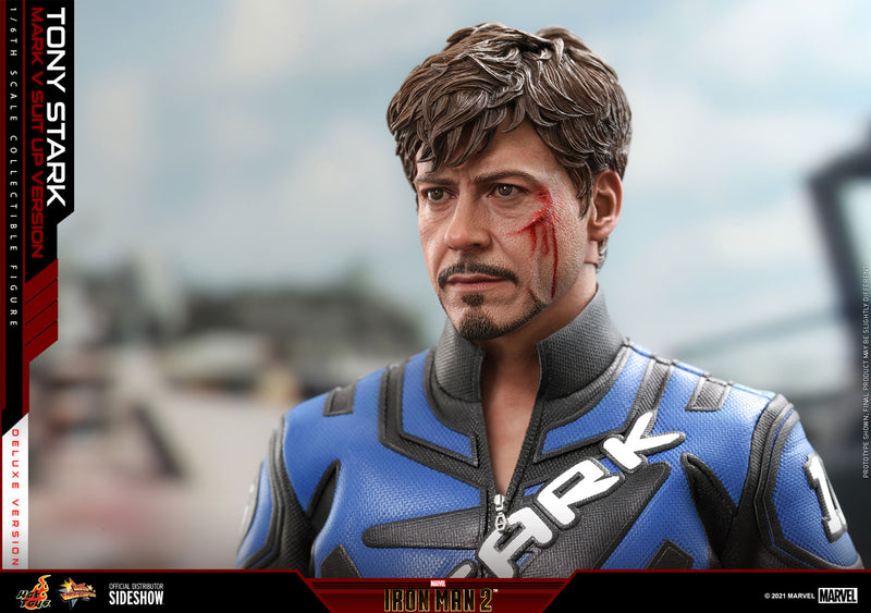 Load image into Gallery viewer, Hot Toys - Iron Man 2: Tony Stark (Mark V Suit Up Version) (Deluxe)
