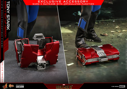 Hot Toys - Iron Man 2: Tony Stark (Mark V Suit Up Version) (Deluxe)