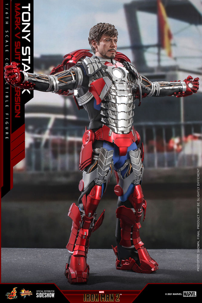 Iron Man 2 Tony Stark Mark V Suit Up 1 6 12 Action Figure