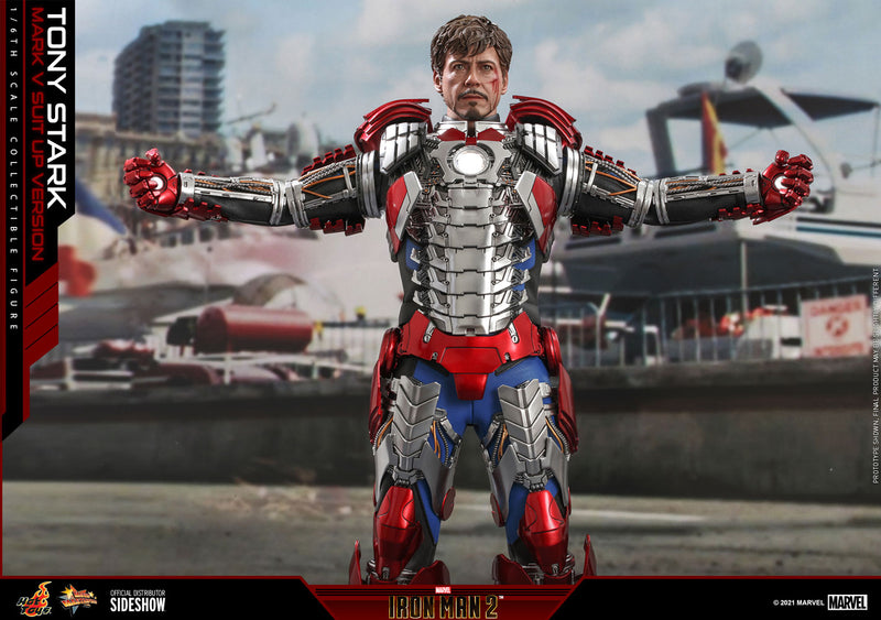 Load image into Gallery viewer, Hot Toys - Iron Man 2: Tony Stark (Mark V Suit Up Version)
